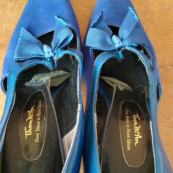 VTG Thom McAn Leather & Suede High Heels 50s/60s - Picture 10 of 12